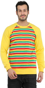 Rockhard Full Sleeve Striped Men Sweatshirt