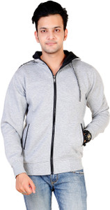 Awack Full Sleeve Solid Men's Sweatshirt