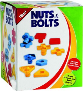Shrih Kids 24 Pieces Nuts and Bolts