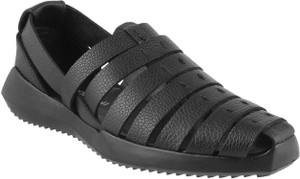 J.Fontini Men Black Sandals Buy J.Fontini Men Black Sandals