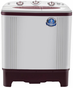 Intex 6.2 kg Semi Automatic Top Load Washing Machine Maroon, White