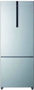 Panasonic 450 L Frost Free Double Door Bottom Mount 3 Star Refrigerator(Shining Silver, NR-BX468VSX1)