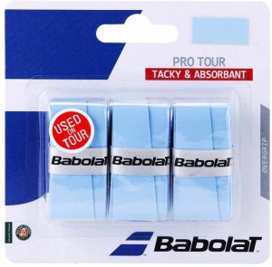 babolat pro tour x3 tacky touch(blue, pack of 3)