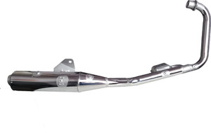 GodSend Discover 135 Chrome Silencer Bajaj Discover Full Exhaust