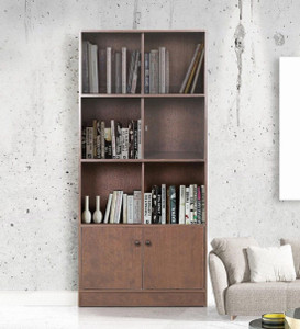 HomeTown Engineered Wood Semi-Open Book Shelf