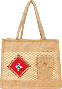 styles creation Jute Net Fabric Lunch Bag HNDBG58 Lunch Bag