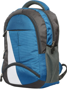 peter india Water Proof 30 Ltr Polyester Blue And White Casual College 30 L Laptop Backpack