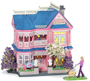 Department Barbie Porcelain Dream House Set W Lights 2002