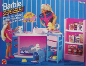 Generic Barbie So Much To Do Pretty Pet Parlor Playset 1994 Tri
