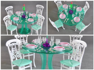 Dining table hot sale for barbie