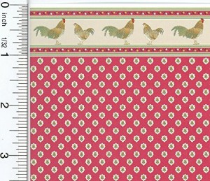 CONCORD WALLCOVERINGS Wallpaper Border Country Pattern Sunrise Farm Rooster  Sheep Chicken Sunflowers for Cottage Kitchen Dining Room, Brown Red Green  Yellow, 15 Feet by 10.3 Inches KR2535B - Amazon.com
