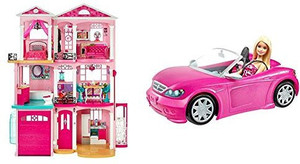 barbie convertible and doll