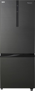 Panasonic 342 L Frost Free Double Door 2 Star (2019) Refrigerator(Black, NR-BR347RKX1)