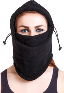 Cali Republic Solid 6 in 1 Unisex Fleece Balaclava Hood Bike Winter Skull Cap Ski Mask Cap Cap