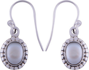 Silver Prince Designer Pearl Silver Dangle Earring