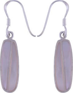 Silver Prince Designer Mother of Pearl Silver Drop Earring