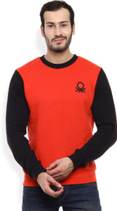 United Colors of Benetton. Full Sleeve Solid Men's Sweatshirt
