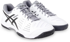Asics GEL DEDICATE 4 Running Shoes For Men Buy WHITE BLACK