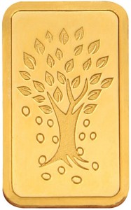 kundan kalpataru tree 24 (9999) k 50 g yellow gold coin