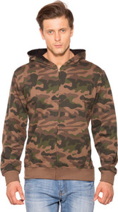 Clifton Full Sleeve Self Design Men's Sweatshirt