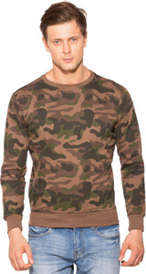 Clifton Full Sleeve Self Design Men's Sweatshirt