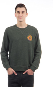 U.S. Polo Assn. Full Sleeve Solid Men Sweatshirt