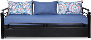 FurnitureKraft Venice Double Metal, Engineered Wood Sofa Bed