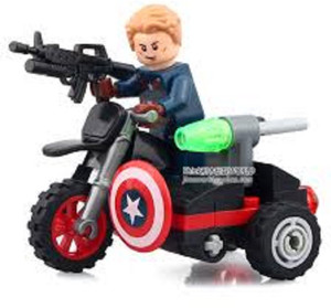 Montez America Super Hero Motorcycle 31 Pcs Block Construction Toys