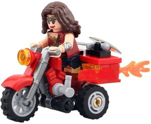 Montez Wonder Women Motorcycle 36 Pcs Block Construction Toys