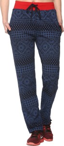 69gal printed women's dark blue track pants 642WN1_N