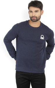 United Colors of Benetton. Full Sleeve Solid Men's Sweatshirt