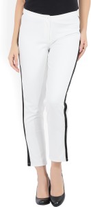 vero moda slim fit women white trousers