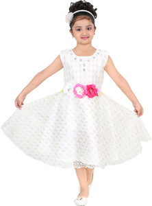 FTC FASHIONS Girls Midi/Knee Length Party Dress
