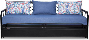 FurnitureKraft Caen Double Metal, Engineered Wood Sofa Bed