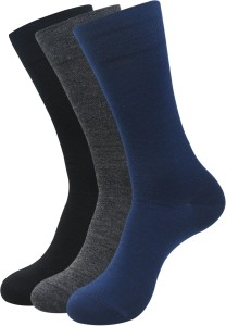 Balenzia Men Solid Mid-calf Length Socks