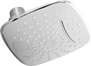 Kitsch MARS White C.P. Dual Button Square Shower Head Shower Head