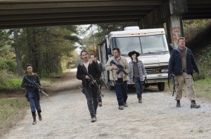 The Walking Dead Season 5 Rick & Carl Laminated & Framed Poster