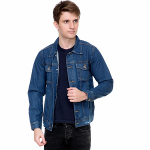 KOTTY Full Sleeve Solid Men Denim Jacket Buy KOTTY Full Sleeve