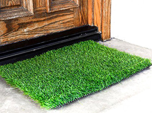 Yellow Weaves River Grass Door Mat Plastic Floor Mat Artificial