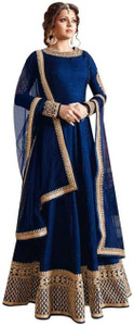 purva art anarkali gown