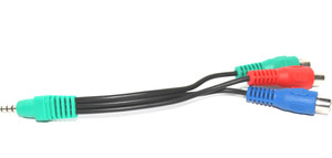 Technology Ahead TV-out Cable 3.5mm male Plug to 3RCA Female adapter cable Video adapter For AV ,Audio , video, LCD TV,HDTV