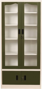 Woodness Metal Close Book Shelf Finish Color Dual Tone Grey And