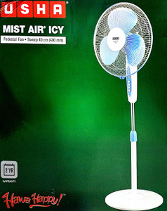 Usha Mistair Icy 400mm 3 Blade Pedestal Fan White Best Price In