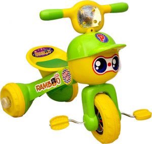 TOYSHINE Crazy Baby Tricycle Baby Cycle Ride on Bicycle ABS Plastic Unbreakable Green 3 5 Years Crazy Baby Tricycle Baby Cycle Ride on Bicycle ABS Plastic Unbreakable Green 3 5 Years Tricycle Price in...