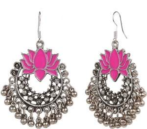 Archi Collection Oxidised Alloy Chandbali Earring