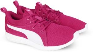 puma carson 2 wn s idp running shoes for women(pink, white)