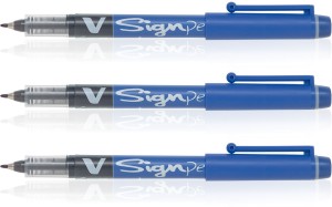 Pilot V-Sign Pen – Blue (Pack of 12 Pcs)