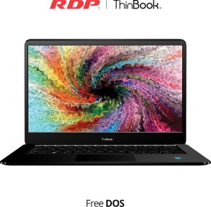 RDP ThinBook Atom Quad Core 8th Gen - (2 GB/32 GB EMMC Storage/DOS) 1430a Thin and Light Laptop(14.1 inch, Black, 1.36 kg)