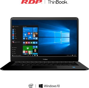 RDP ThinBook Atom Quad Core - (2 GB/32 GB EMMC Storage/Windows 10) 1430b Thin and Light Laptop(14.1 inch, Black, 1.36 kg)