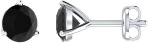 Demira Jewels Real Solitaire White Gold 14kt Spinel Stud Earring